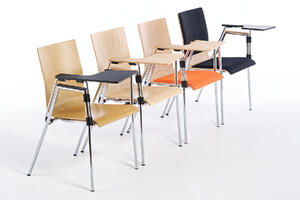 Alaska AL ST Stuhlreihe mit Schreibbrett